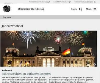 Bundestag.de(Deutscher Bundestag) Screenshot