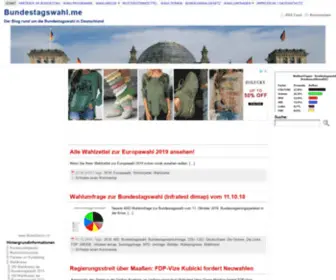 Bundestagswahl.me(Der Bundestagswahl) Screenshot
