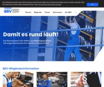 Bundesverband-Reifenhandel.de(BRV Bundesverband Reifenhandel und Vulkaniseur) Screenshot