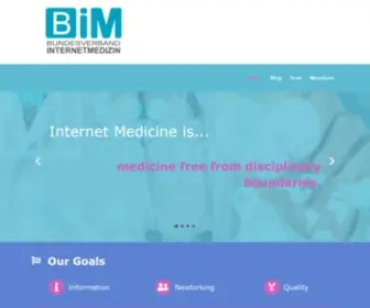 Bundesverbandinternetmedizin.de((BiM)) Screenshot