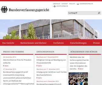 Bundesverfassungsgericht.de(Startseite) Screenshot
