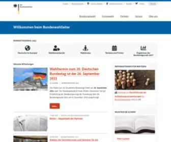 Bundeswahlleiter.de(Die Bundeswahlleiterin) Screenshot