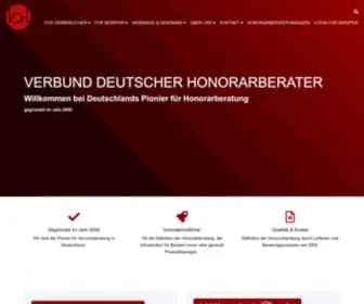 Bundesweite-Honorarberatung.de(Unabhängige Finanzberater auf Honorarbasis) Screenshot