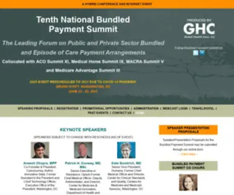 Bundledpaymentsummit.com(Value Based Payment Summit) Screenshot