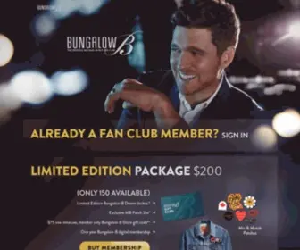 Bungalow-B.com(The Official Michael Bublé Fan Club) Screenshot