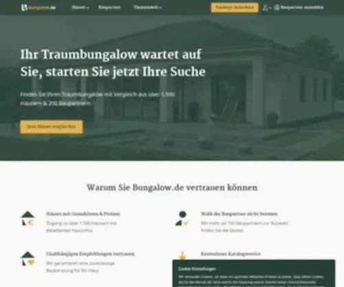 Bungalow.de(Zuhause auf einer Ebene) Screenshot