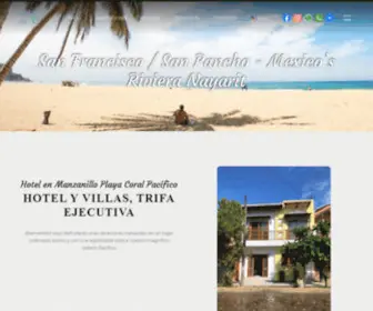 Bungalowsanpancho.com(Hotel en Manzanillo Playa) Screenshot