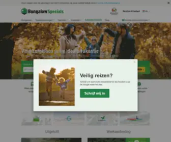 Bungalowspecials.nl(Uw reisspecialist voor bungalows) Screenshot