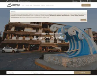 Bungalowszicatela.com(Bungalows Zicatela) Screenshot