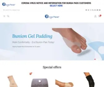 Bungapads.com(Gel Padding for the Entire Body) Screenshot