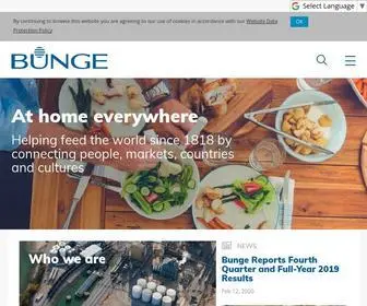 Bunge.com(Food Production Company) Screenshot