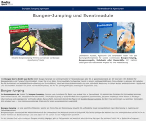 Bungeesports.de(Bungee Sports Portal für Bungee) Screenshot