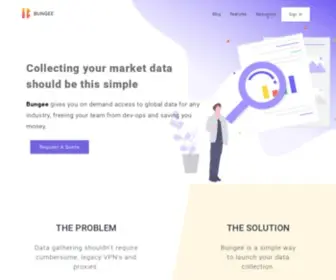 Bungeetech.com(Enterprise Data on Demand) Screenshot