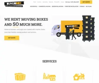 Bungobox.ca(Rent moving boxes and packing supplies) Screenshot