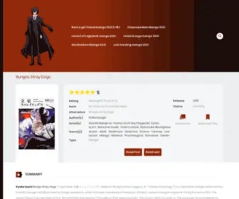Bungoustrydogs.com(Read Bungou Stray Dogs Manga Online in High Quality) Screenshot