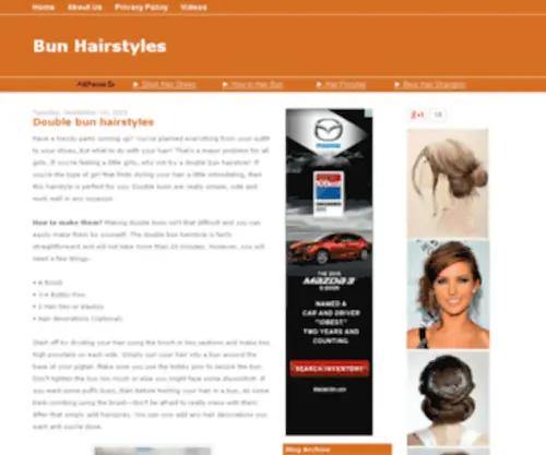 Bunhairstyles.org(Bun Hairstyles) Screenshot
