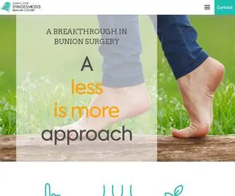 Bunioncenter.com(Syndesmosis performed by our bunion specific clinic in Hong Kong) Screenshot