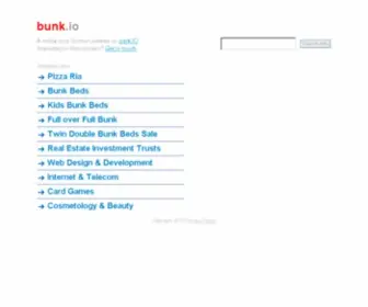 Bunk.io(A really cool domain parked on) Screenshot