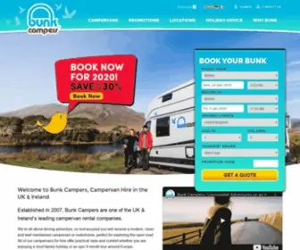 Bunkcampers.com(Campervan Hire UK & Ireland) Screenshot
