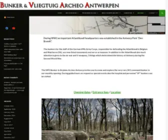 Bunkervliegtuigarcheo.com(Vzw Bunker en Vliegtuig Archeo Antwerpen) Screenshot