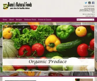 Bunnsnaturalfoods.net(We Apologize) Screenshot