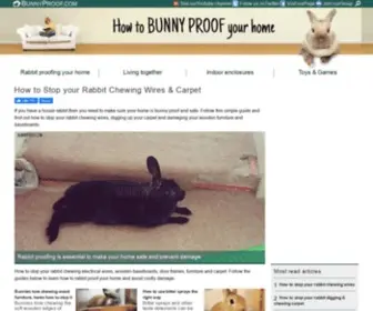 Bunnyproof.com(The complete guide to bunny proofing) Screenshot