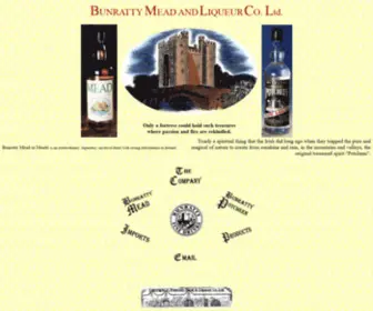 Bunrattymead.net(Bunratty Mead & Liqueur Co) Screenshot