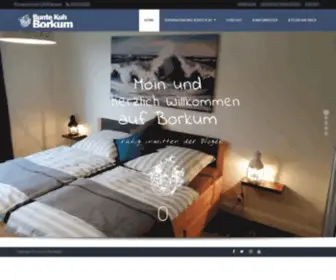 Bunte-Kuh-Borkum.de(Ferienwohnung "Bunte Kuh Borkum" Wohnen inmitten der Nordseeinsel Borkum) Screenshot