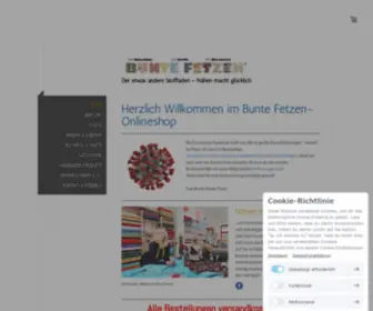 Buntefetzenshop.de(Bunte Fetzen Shop Berlin) Screenshot