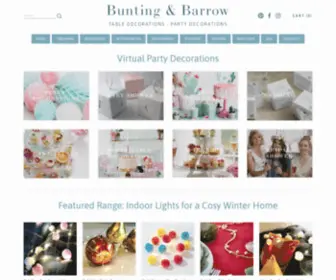 Buntingandbarrow.co.uk(Stylish Party Table Decorations) Screenshot