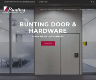 Buntingdoor.com(Bunting Door & Hardware Co) Screenshot