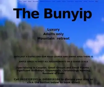 Bunyipretreat.com.au(The Bunyip) Screenshot