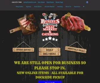 Bunzels.com(Meat Market and Catering) Screenshot