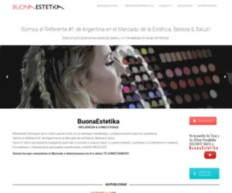 Buonaestetika.com(Congresos y Exposición Internacional de Estética) Screenshot