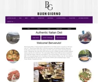 Buongiornodeli.com(Authentic Italian Deli) Screenshot