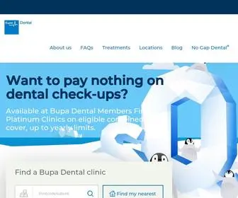 Bupadental.com.au(Bupa Dental) Screenshot