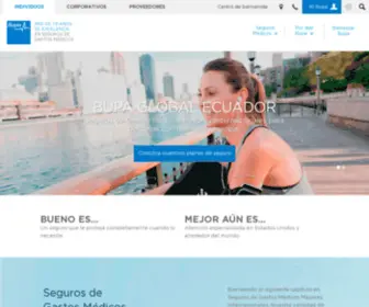 Bupasalud.com.ec(Seguros de Salud Internacional) Screenshot