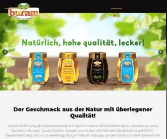 Buramhonig.de(Home-Buram-Honig-Der Honiggeschmack aus der Natur) Screenshot