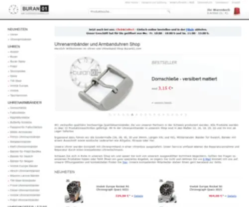 Buran01.com(Uhrenarmbänder) Screenshot