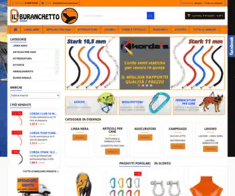 Buranchetto.com(IL BURACHETTO negozio di attrezzature sportive per la montagna) Screenshot