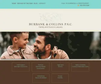 Burbankandcollins.com(Family Law Attorney Louisville KY) Screenshot