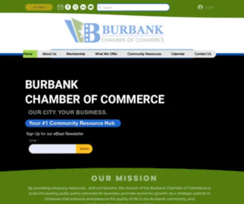 Burbankchamber.org(The Burbank Chamber of Commerce Home) Screenshot