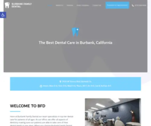 Burbankfamilydentalcare.com(Burbank Dentist) Screenshot