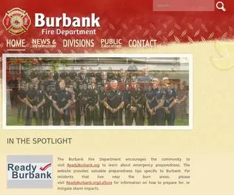 Burbankfire.us(Burbank Fire Department) Screenshot