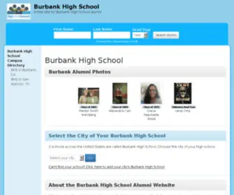 Burbankhighschool.net(Burbank High School) Screenshot