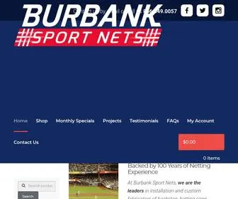 Burbanksportnets.com(Custom Sports Netting) Screenshot