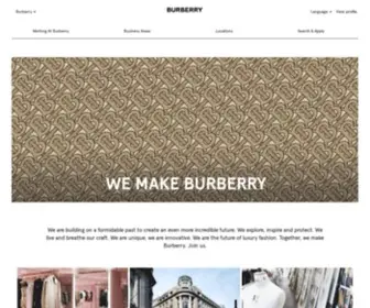 Burberrycareers.com(Apply online for jobs at Burberry) Screenshot