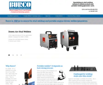 Burco.net(Stud welders and portable gasoline engine driven welder generator sets) Screenshot