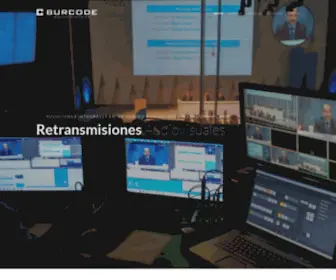 Burcode.com(BURCODE Streaming profesional en directo para Eventos) Screenshot