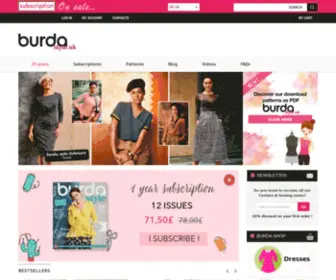 Burdastyle.uk(BurdaStyle) Screenshot